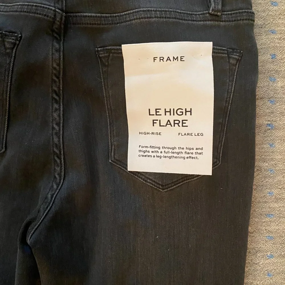 Frame Denim Le High Flare jeans, size 27 in Cheyenne - Picture 3 of 5